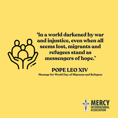 Migrants are “privileged witnesses of hope” in a devastated world. - Pope Leo XIV